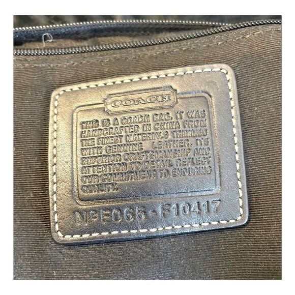 Coach F10417 Vintage Jacquard & Leather Slim Convertible Crossbody/Shoulder Bag - Picture 5 of 11